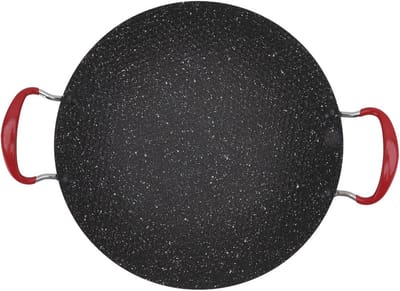 BBQ Grillpan - Gietijzeren Pan - Binnen Koken - Antiaanbaklaag - 30 cm Diameter - Zwart