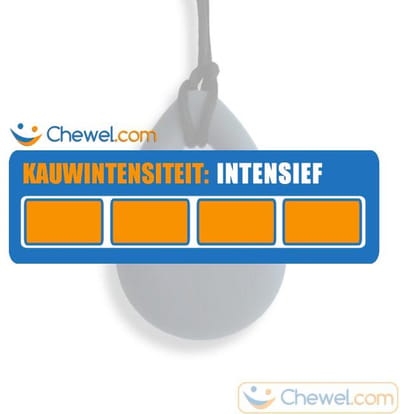 Bijtketting Kauwketting | Druppel | Chewelry | Donkergrijs | Chewel ®