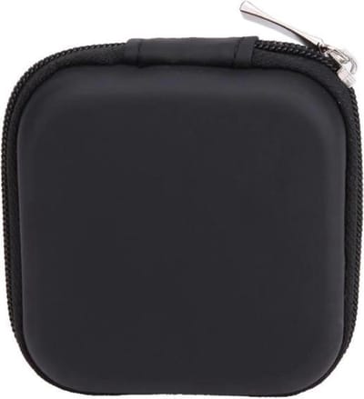 Hardcase Oortjes Hoesje | Opberg Tas Voor Oortjes | Kabeltasje | Opberghoes Voor Kabel | Oortjes In-Ear | Sleutelhouder | Muntjeshouder | Sleutels | Muntjes | Reistas| Zwart | Opslag tas | Opbergruimte | Telefoonaccessoires | Elektronica beschermer
