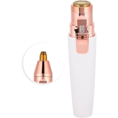 Tondeuse à sourcils électrique 2 en 1 en forme de rouge à lèvres pour femmes, rasoir pour épilation