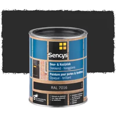 Sencys Lak Voor Deurenen Ramen Hoogglans Ral7016 750ml