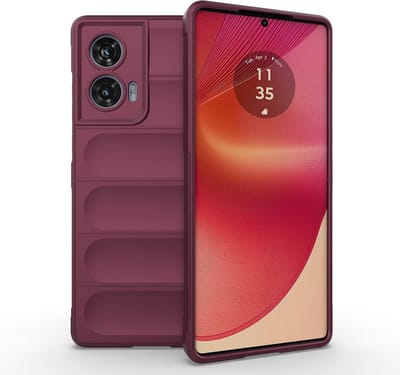 MobyDefend Hoesje - Geschikt voor Motorola Edge 50 Fusion - TPU Gripcase - Paars