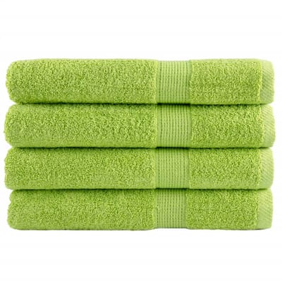 vidaXL - Handdoeken - SOLUND - 4 - st - 600 - g/m² - 100x200 - cm - appelgroen