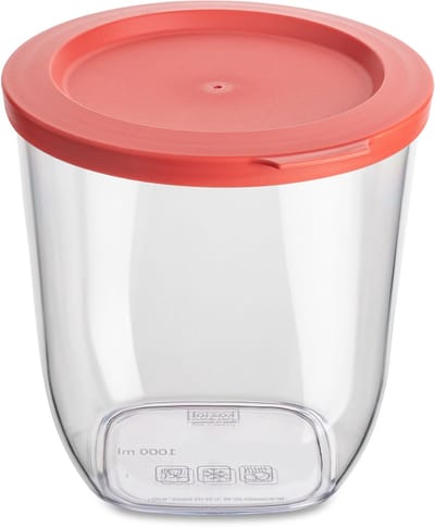 Voorraadpot, Rond, 1 L, Natuur Koraal - Koziol | Connect