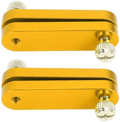 2 Stuks Aluminium Legger met Verstelbare Dikte voor Precisie Maten en Hoekmarkeringen, Compacte Mini Vierkanten voor Bouw en Houtbewerking