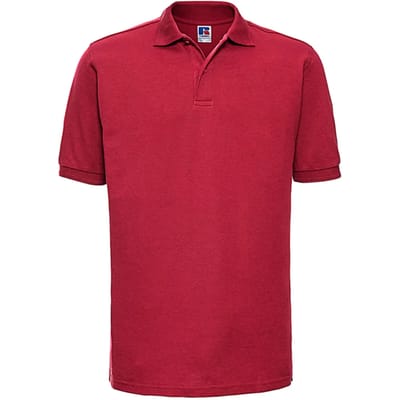 Men's Hardwearing Polycotton Poloshirt 'Russell' Convoy Grey - 5XL