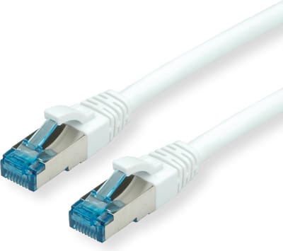 VALUE Patchkabel Kat.6A (Class EA) S/FTP (PiMF), LSOH, wit, 1 m