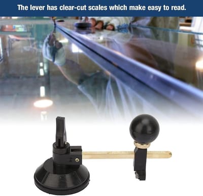 Glas Snijder Met 6 Wielen - Verstelbare Rond Snijder - Suction Cup Voor Gemakkelijk Gebruik - ShopVlot