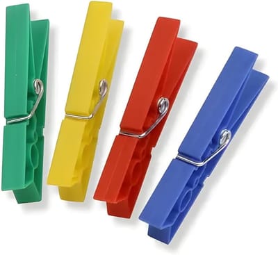 40 Stuks Kunststof Wasknijpers - Sterke Kledinghangers voor Binnen en Buiten