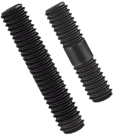 Schroefdraadstang - Dubbele schroef - Structurele verbindingen - Corrosiebestendig staal - 7I8-9Tx180 - Zwart