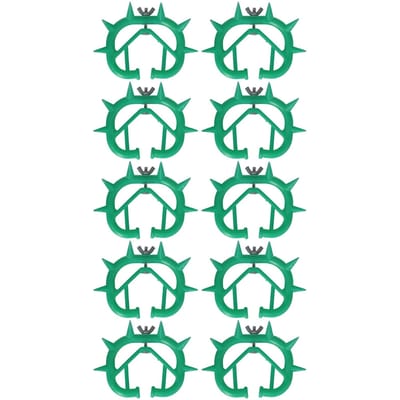 10pcs Cow Nose Thorn Thick Plastic Prevent Milk Sucking Calf Weaner for Farm LivestockYellow vert