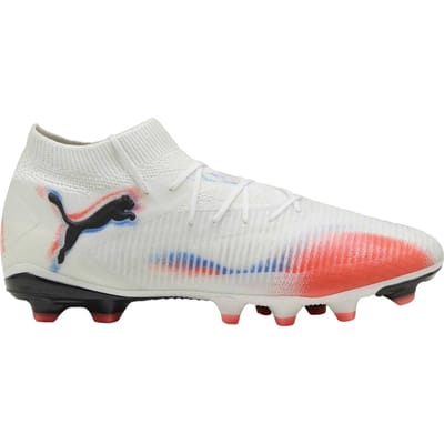 Puma Future 8 Pro voetbalschoenen voor heren, voor kunstgras (Wit, Zwart, Rood)