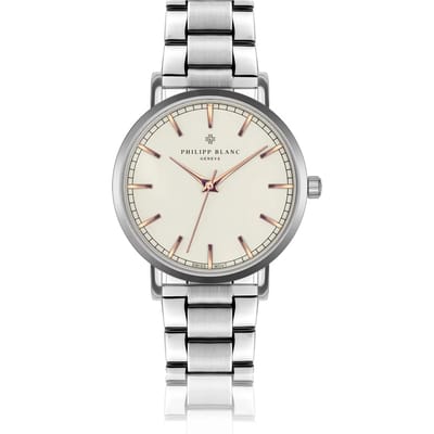 Zilveren horloge Philipp Blanc Basel
