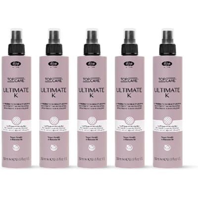 5x Lisap Top Care Ultimate K Revitalizing Protection & Styling Spray 250ml