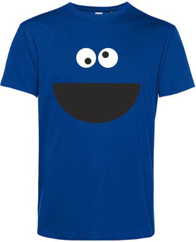 T-shirt Monster Blauw | Carnavalskleding | Foute Party | Blauw | maat XS