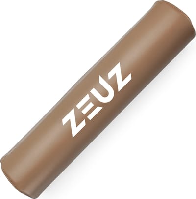 ZEUZ Barbell Pad – Squat & Hip Thrust - Fitness – Halter Kussen & Nekbeschermer – Beige
