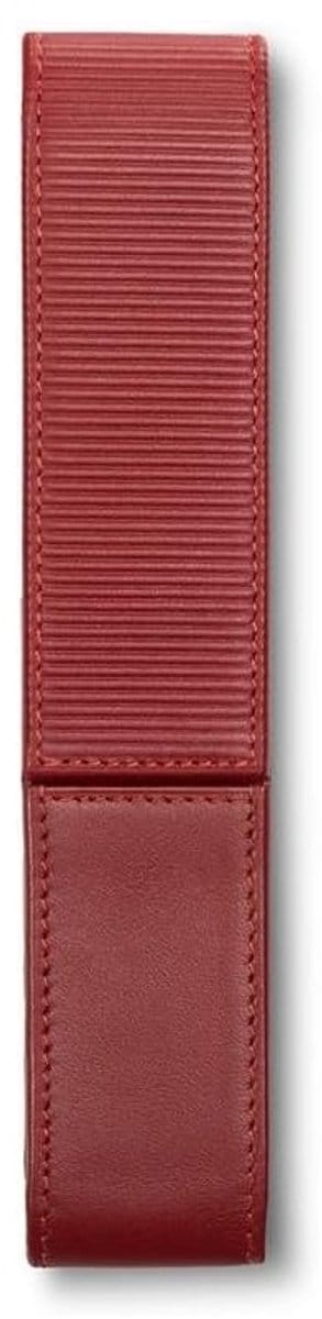 LAMY A314 etui rood | Lederen etui van zacht nappaleer | Voor 1 schrijfinstrument | Hoogwaardig & elegant | Ideaal als cadeau of voor op reis