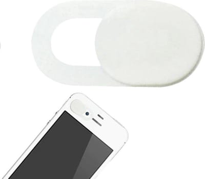 Webcam Cover | Telefoon Camera Cover | Tablet Camera Cover | Schuifbaar voor privacy | Wit | 1-pack
