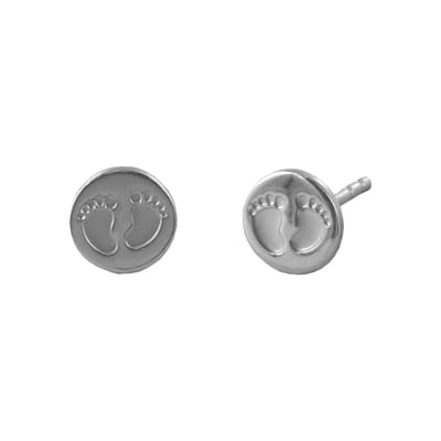 New Bling 9NB-0865 Zilveren Oorknopjes - Dames - Voetjes - 6,4 mm Doorsnee - Rhodium - Zilver