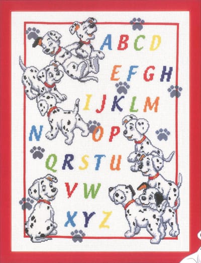 borduurpakket 70.998 101 dalmatiërs, a.b.c. (op=op!)