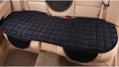 Universele Autostoel Kussen met Pluche Huid Bedekking - Zwart Achterste Mat voor Comfort en Bescherming