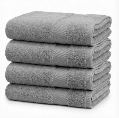 Blanche Nuit Badlakens 70x140 cm - 4x Luxe Handdoeken - 100% Katoen - 500 gr/m2 - Grijs