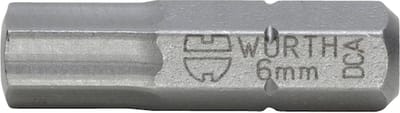 Wurth - Binnenzeskantbit C 6.3 (1/4) POWERDRIV - C 6.3 bit binnenzeskant (1/4 inch) met gepatenteerde POWERDRIV-aandrijving x 5 st -