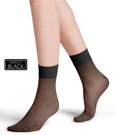 FALKE Pure Matt transparant materiaal sheer 20 DEN sokken dames zwart - maat 35-38