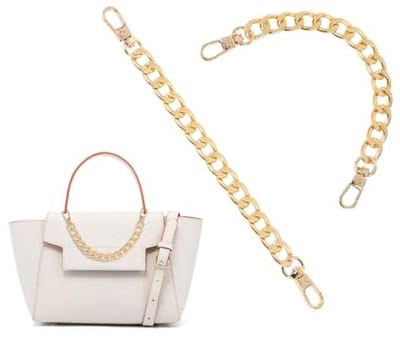 Gouden Portemonnee Verlengketting - 17,9 cm Verstelbare Tas Ketting Riem voor Crossbody en Schoudertassen