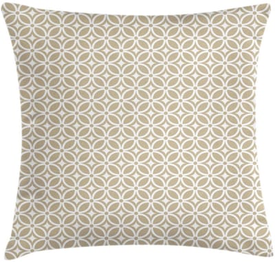 ABAKUHAUS Geometrische kussenhoes – Dubbelzijdig bedrukt, 45x45 cm, Schemering & Wit