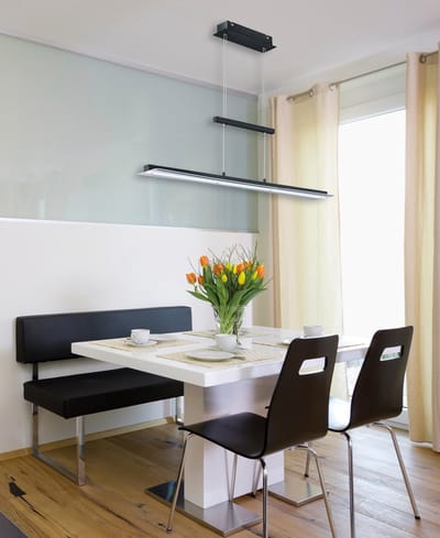 REALITY SMASH - Hanglamp - Zwart mat - incl. 1x SMD 18 W - Instelbare lichtkleur - In hoogte verstelbaar - 4-stappen TOUCH - Plafondbevestiging - Niet geschikt voor externe dimmer