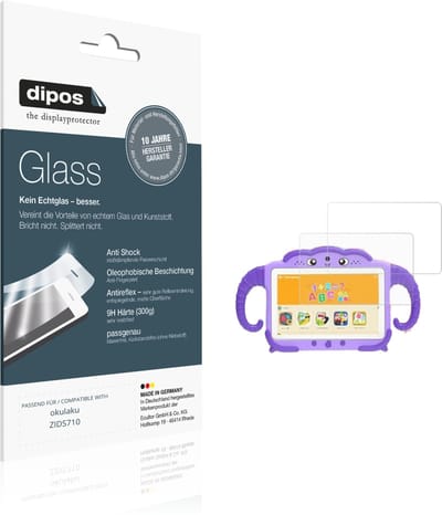dipos – 2x Matte Pantserfolie geschikt voor okulaku ZIDS710 | 9H Screenprotector
