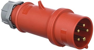 Industriële Stekker - Stopcontact - Stroom Aansluiten - 5-polig IP44 - 32 A - Rood