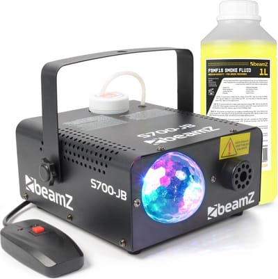 BeamZ S700-JB rookmachine met Jelly Ball lichteffect - inclusief 1 liter rookvloeistof - 700W