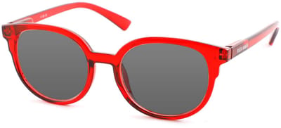Vista Bonita NOVA – Zonneleesbril UV400 – Sterkte +0.50 – Kleur Aztec Red – Unisex model – Licht en hip – Ronde pasvorm – Flexveren - Inclusief etui en doekje