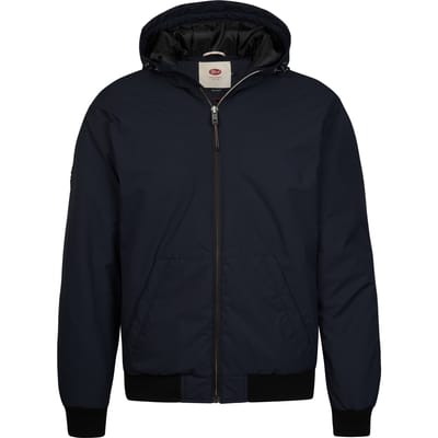 Petrol Industries - Heren Gewatteerd bomberjack met capuchon steelstation - Blauw - Maat XXL
