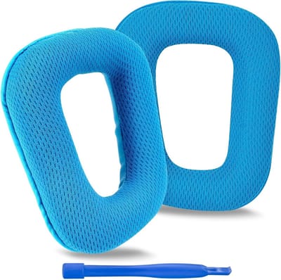 Vervangende Oorkussens voor Headphones G430, G930, G35, F450, G432, G332 - Comfortabele Blauwe Mesh Oorkussens voor Verbeterde Geluidskwaliteit en Draagcomfort