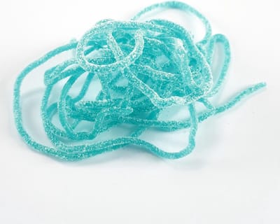 Lollywood Zure Framboosnestels Snoep - 1kg - Blauw - Zuur