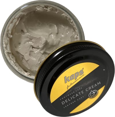 Kaps Schoencreme - schoensmeer - verzorgt het leer en geeft glans - (140) Ijs - 50ml