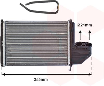 Van Wezel - KACHEL RADIATEUR VOOR BMW 3 E36 1990-2000 64118390435