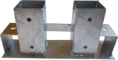 Houtstapelaar Connector - Stapelhulp Verbinding - Hout Opslaan - Gegalvaniseerd Staal - 340 x 100 mm - Zilver
