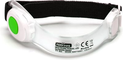 Nobleza Hondenverlichting halsband - Omtrek nek 18,4cm - Honden verlichting - Lichtgevende halsband hond - Verlichting hardlopen - Led halsband hond - Honden lampje halsband - Armband verlicht - Groen