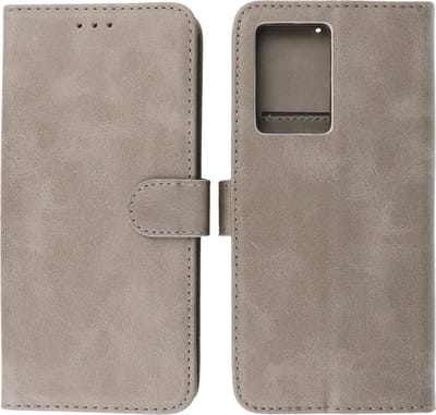 Oppo A77 5G & Oppo A57 5G Hoesje Book Case Portemonnee Telefoonhoesje - Grijs