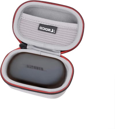 Case voor Bose QuietComfort en Sport Earbuds - Draagbare Oplader, Bescherming en Stijl - Zilver