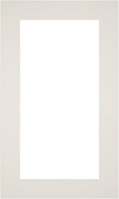 Passe-Partout Fotomaat 20x40 cm - Lijstmaat 30x50 cm - Lichtgrijs - Museumkarton - Fotolijst niet inbegrepen