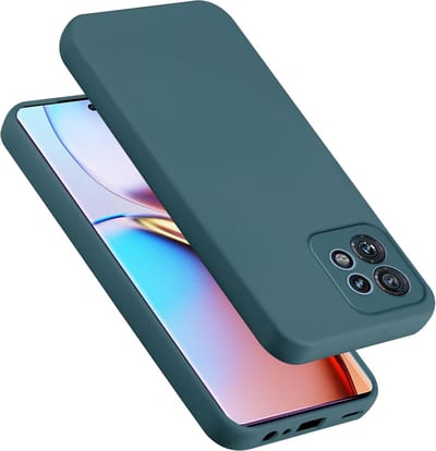 Cadorabo Hoesje geschikt voor Motorola Edge 40 Pro in LIQUID GROEN - Beschermhoes gemaakt van flexibel TPU silicone Case Cover