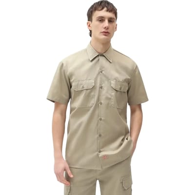Dickies Work Korte Mouwen Shirt Groen S Man