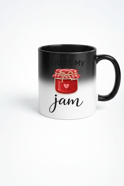 Magische Mok 'You're My Jam' - Warmtegevoelige Liefdesmok voor Koffie & Thee