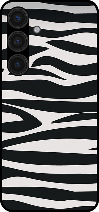 Smartphonica Telefoonhoesje geschikt voor Samsung Galaxy S24 Plus met zebra opdruk - TPU backcover case zebra design - Zwart Wit geschikt voor Samsung Galaxy S24 Plus