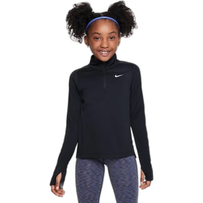 Nike Dri-fit Long-sleeve 1/2-zip Trainingspakken Kinder - Zwart - Maat XS - Katoengeweven
